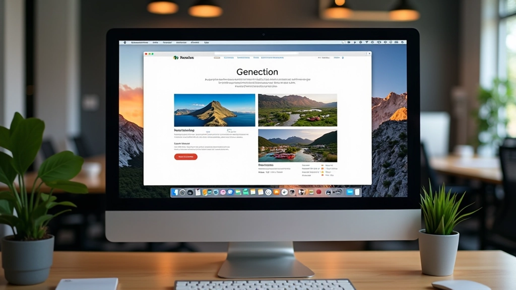 Lightbox overlay interface showing project description and smooth transitions between images