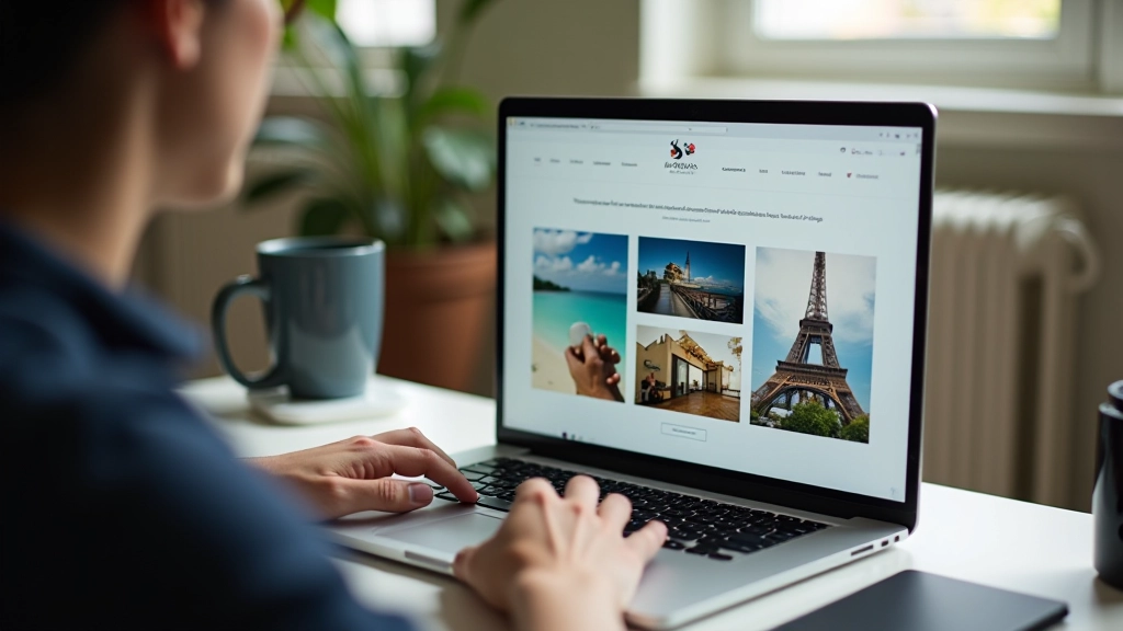 Full-bleed gallery layout showing edge-to-edge image grid on computer screen