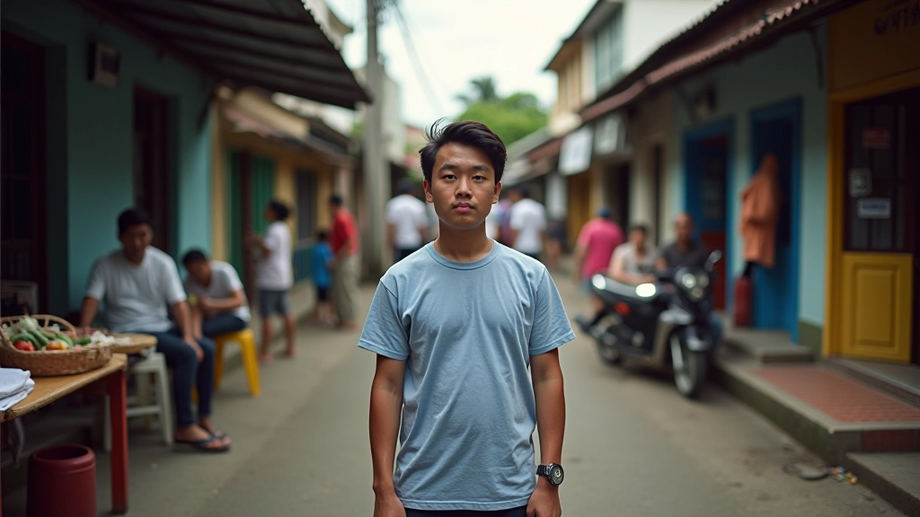 Diverse Manila residents in their neighborhood, showing daily life and community interactions in authentic street setting