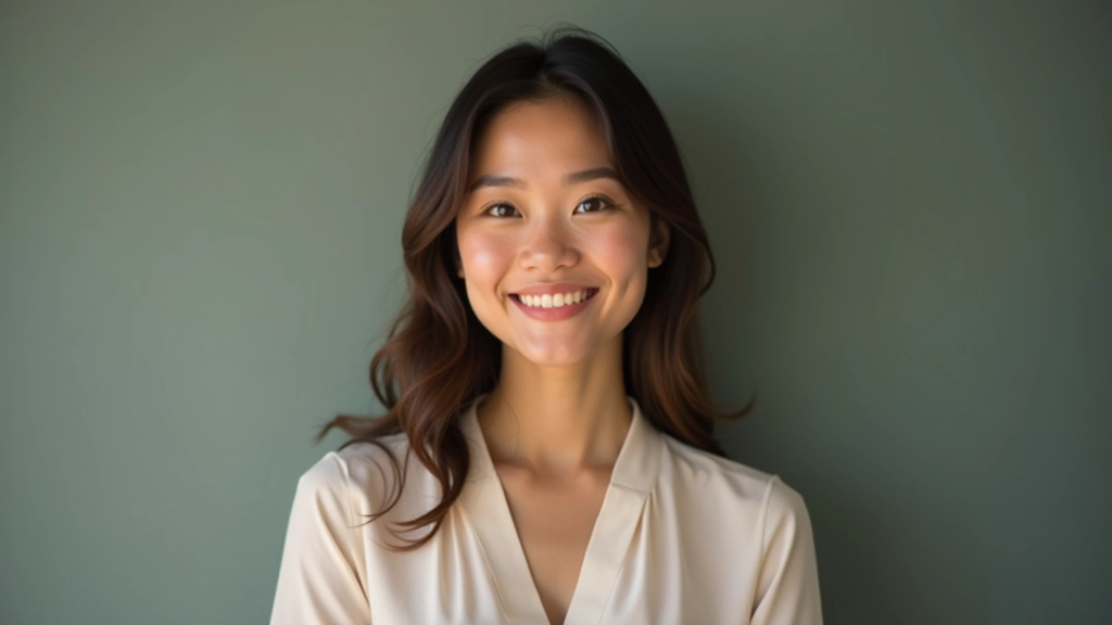 Professional portrait of a person with soft natural lighting in a studio setting